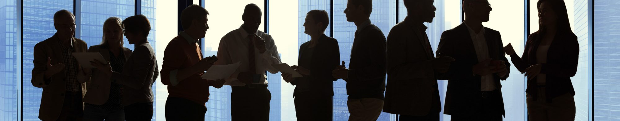 Group of Business Talking in a Meeting